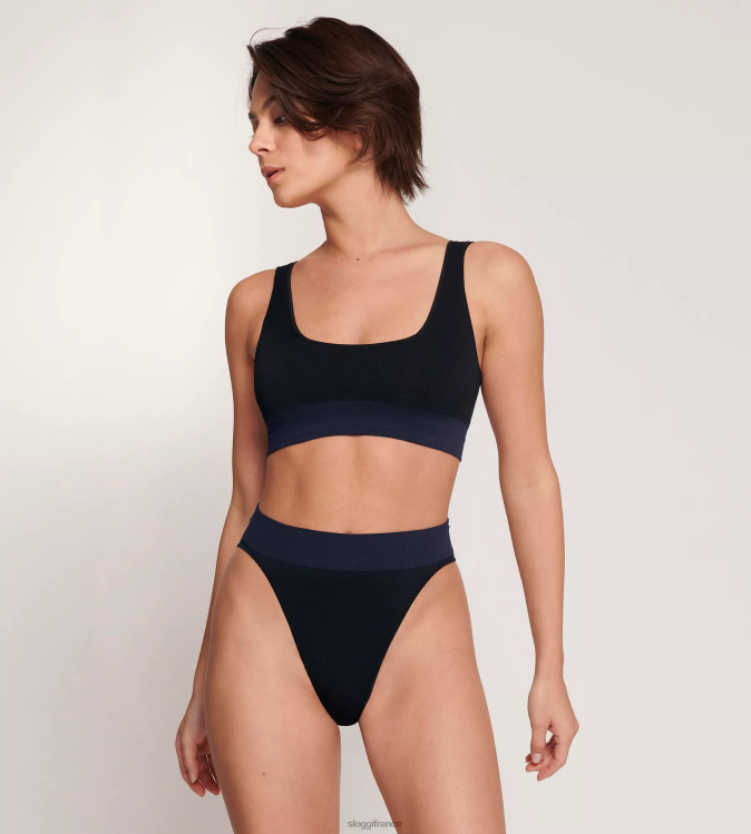 noir sloggi femmes culottes hautes à l\'aloe vera jamais infusées 46J8N402