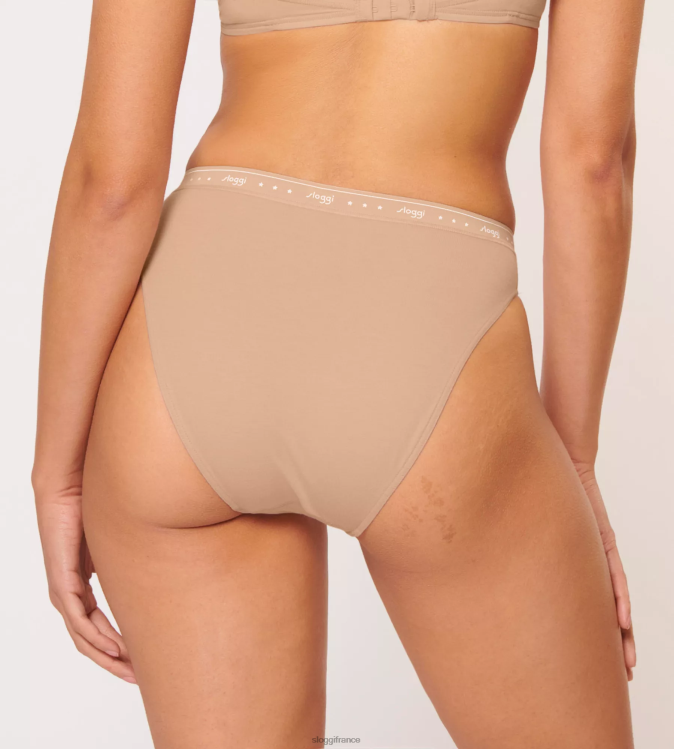 nouveau beige sloggi femmes 24h/24 et 7j/7 100 culottes tai 46J8N249