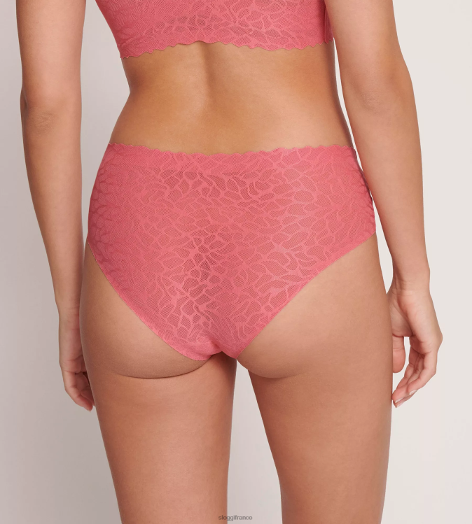 rose du désert sloggi femmes culotte taille haute en dentelle zéro sensation 46J8N347