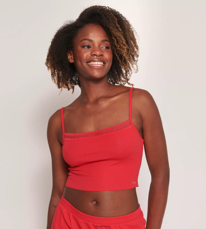 Campari sloggi femmes aller haut côtelé à bretelles spaghetti 46J8N307