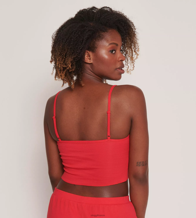 Campari sloggi femmes aller haut côtelé à bretelles spaghetti 46J8N307