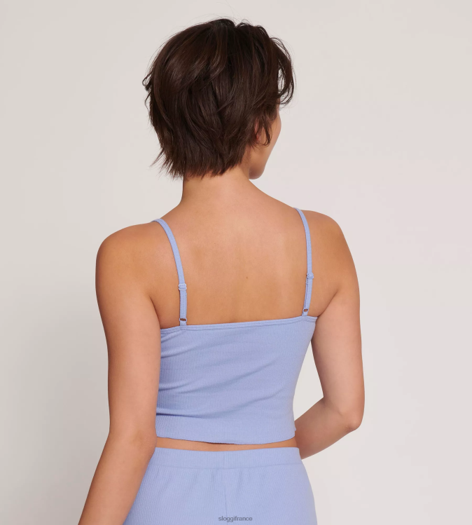 fabuleux sloggi femmes aller haut côtelé à bretelles spaghetti 46J8N110