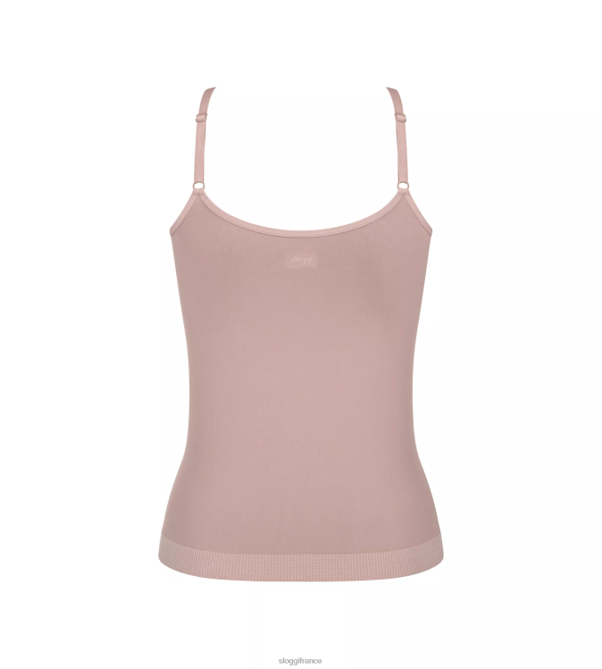 mauve brumeux sloggi femmes haut à l\'aloe vera jamais infusé avec des bretelles spaghetti 46J8N295