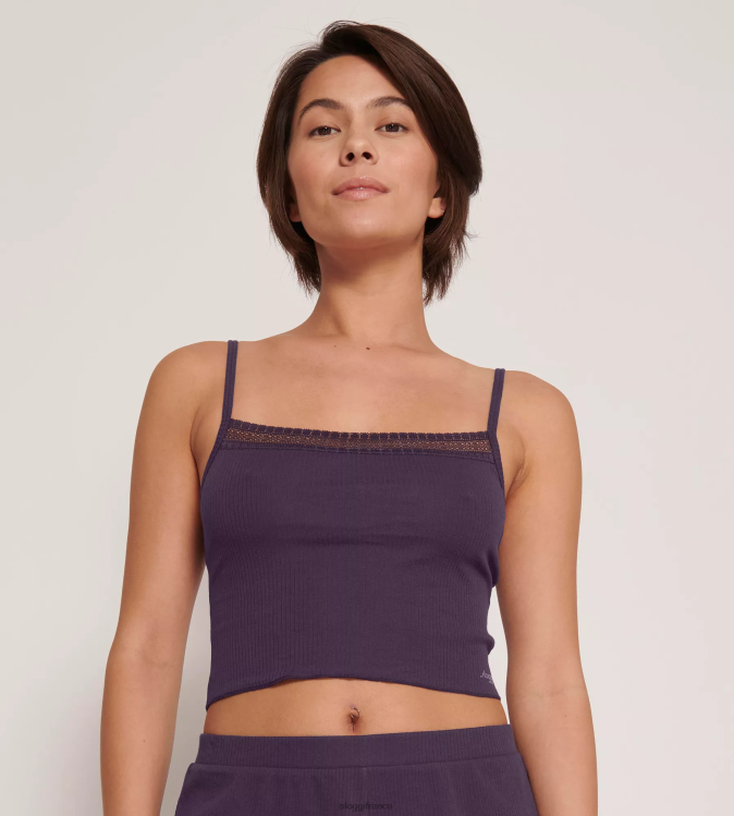 myrtille sloggi femmes aller haut côtelé à bretelles spaghetti 46J8N133