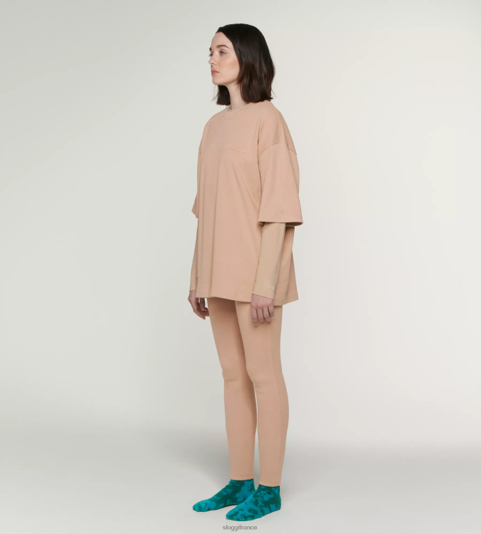 nouveau beige 032C X sloggi femmes haut à manches longues 46J8N555