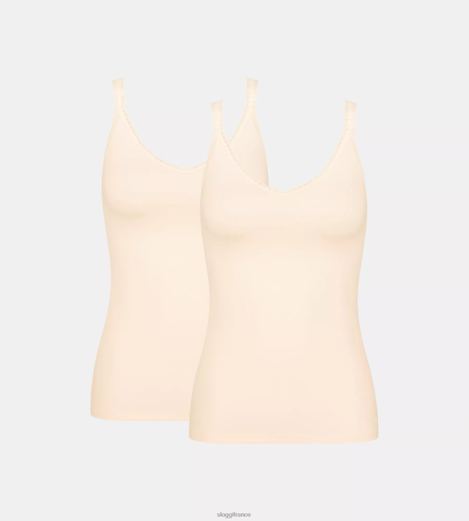 poudre fraîche sloggi femmes aller en haut avec des bretelles spaghetti 46J8N500