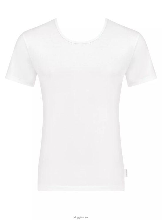 blanc sloggi Hommes Tee-shirt 24h/24 et 7j/7 46J8N753