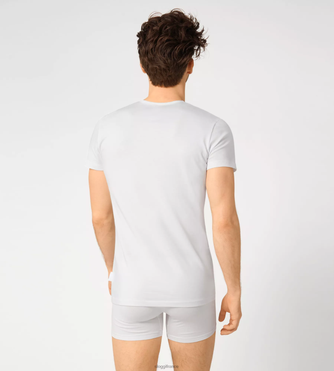 blanc sloggi Hommes Tee-shirt 24h/24 et 7j/7 46J8N753