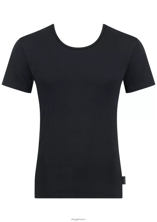noir sloggi Hommes Tee-shirt 24h/24 et 7j/7 46J8N808