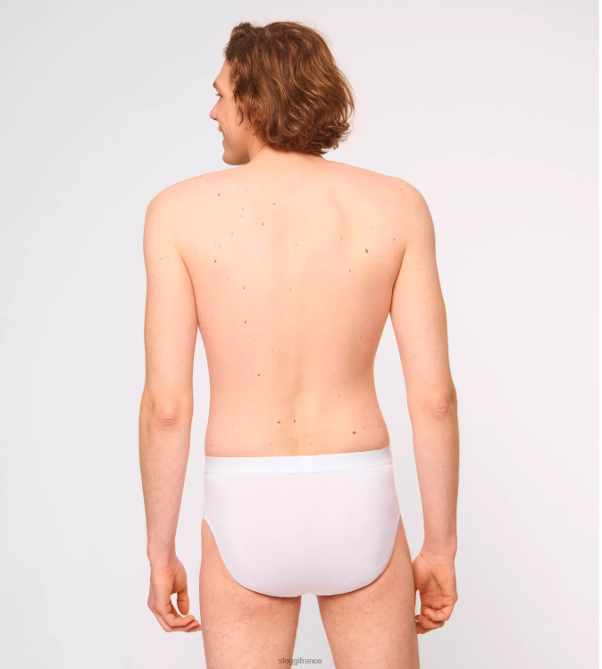 blanc sloggi Hommes Slip midi 24h/24 et 7j/7 46J8N810