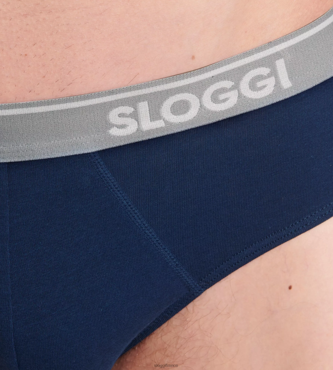 bleu Noir sloggi Hommes aller aux slips midi abc 46J8N803