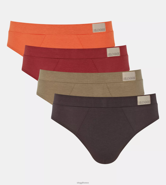 combinaison marron - foncée sloggi Hommes aller aux slips midi naturels 46J8N875