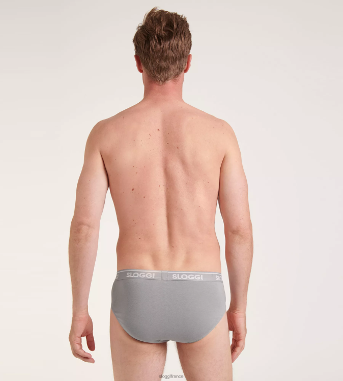 gris pierre sloggi Hommes aller aux slips midi abc 46J8N807