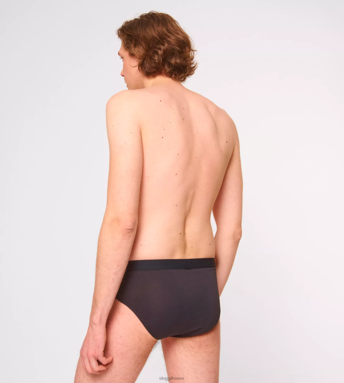 noir sloggi Hommes Slip midi 24h/24 et 7j/7 46J8N763