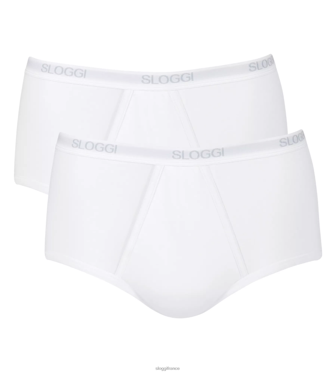 blanc sloggi Hommes culotte longue basique 46J8N777