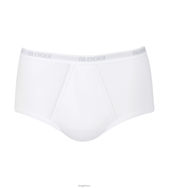 blanc sloggi Hommes culotte longue basique 46J8N819